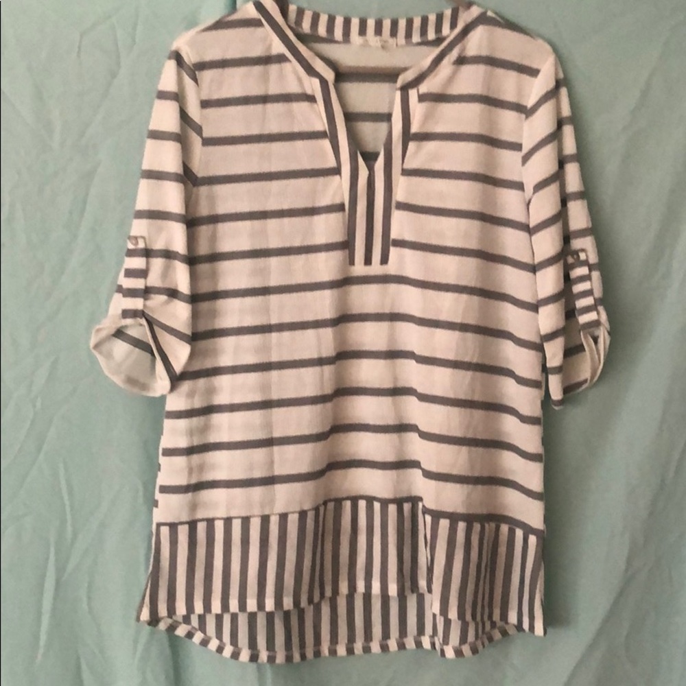 Black and white tunic